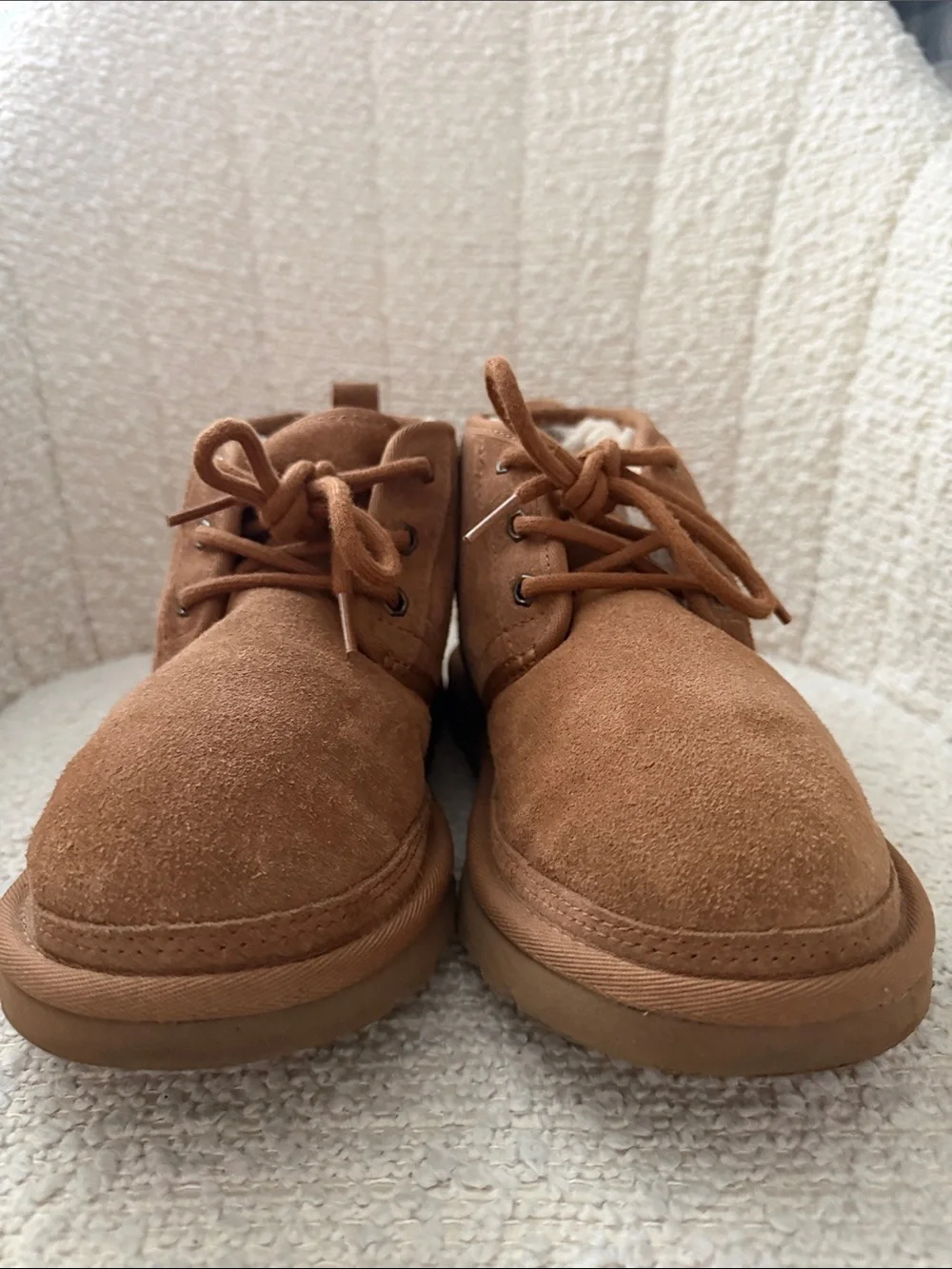 UGG Neumel Men’s Size 7 Chestnut Suede Shearling Lined Chukka Boots 1094239